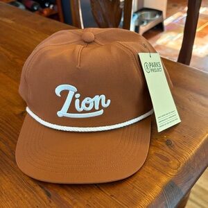 Zion Park- Parks Project Hat . Brand New with Tags. Unworn